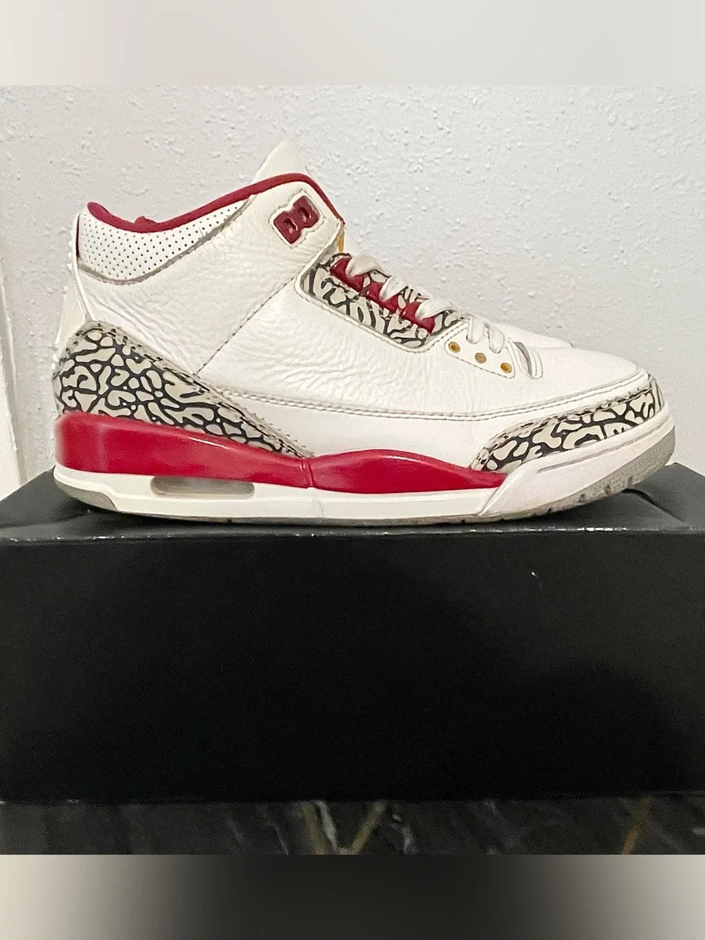Air Jordan Retro 3 Cardinal Red Size 8